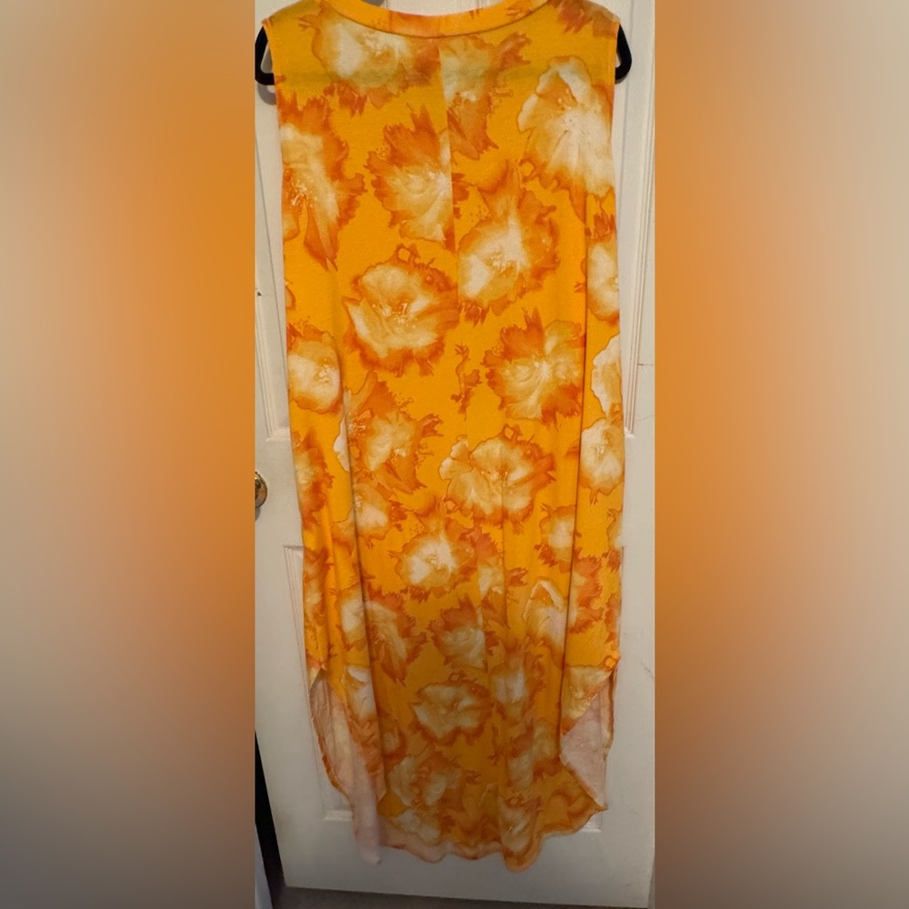 Zenana I Carrot 'Bout You Yellow Midi Dress 3X NWOT.